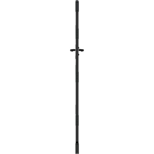 VidaXL Vrtna vrata Crna 105 x 200 cm Čelik s pra&amp;scaron;kastim premazom Slike