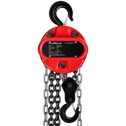 Steinberg Systems Heavy-Duty Chain Hoist 2T with 3m Lifting Height for Safe Material Handling, (21740299) Cene
