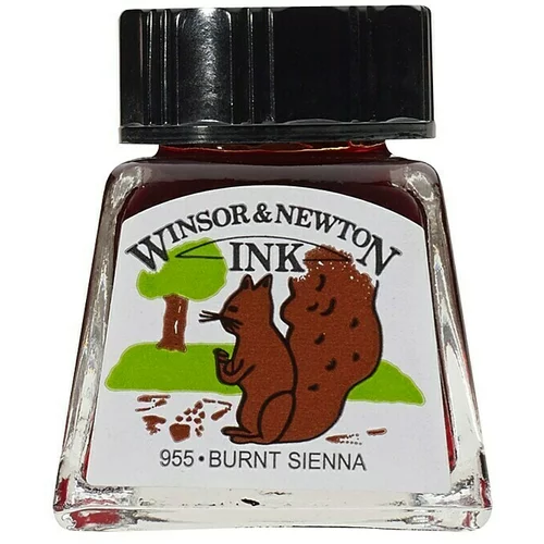 WINSOR & NEWTON Tinta za crtanje (Siena pečeno, 14 ml, Boca)