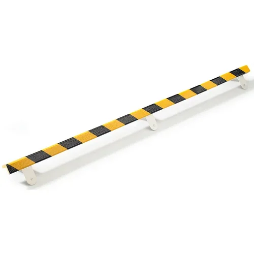 SHG Zaščita vogalov Knuffi®, z montažno letvijo, tip E, kos 1 m, črno / rumene barve