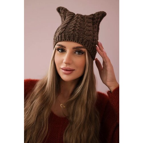 Kesi marka niezdefiniowana Cap with fleece Rabbid K237 cappuccino Slike