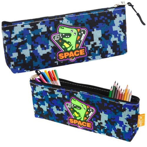  Pernica space dinosaur pixels plava 20x8cm Slike