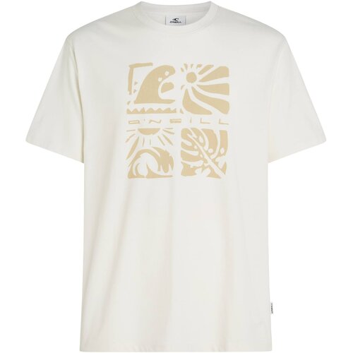 O'neill Majica 'Melange Front Print' bela Cene