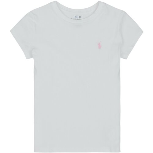 Polo Ralph Lauren Majice s kratkimi rokavi SS CN TEE-TOPS-KNIT Bela Slike