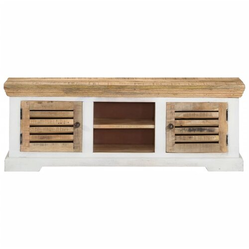 Maison Chic TV omarica - TV stojalo - Televizijska omarica 110x30x40 cm trden mangov les, (21700452) Cene