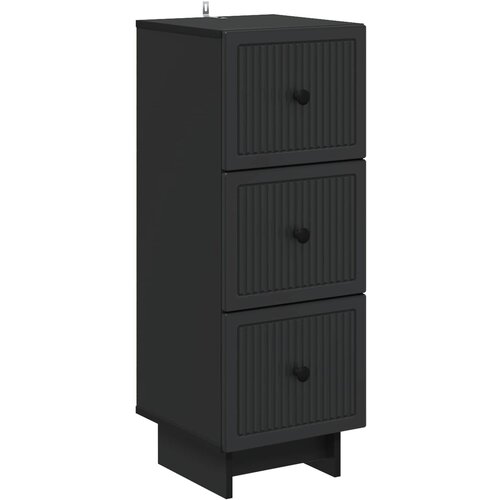  Ormar s ladicama Crna 33 x 34,5 x 90 cm Konstruirano drvo Cijene