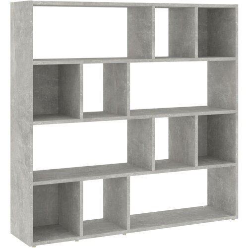 Maison Chic Knjižna omara - Knjižni regal betonsko siva 105x24x102 cm, (21723529) Slike
