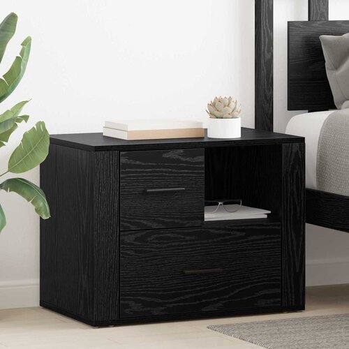  Noćni ormar Crni hrast 35 x 60 x 50 cm Konstruirano drvo Cijene