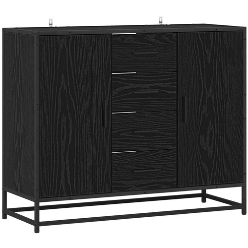  Kreveta Crni hrast 92 x 35 x 76 cm Konstruirano drvo - Crni hrast Slike