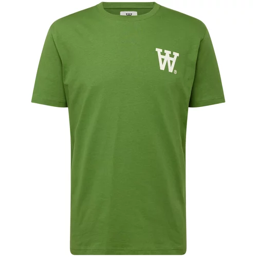 Wood Wood Majica 'Ace AA' travnato zelena / bijela