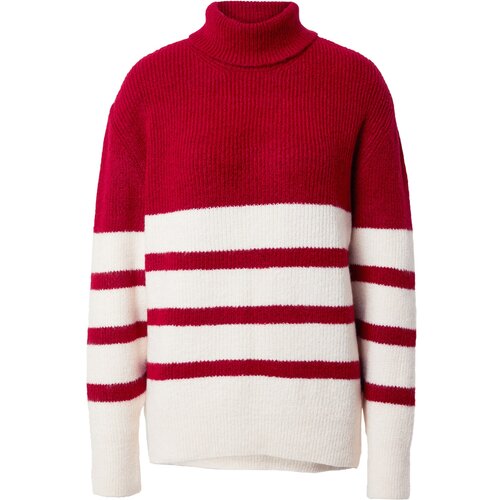 Dorothy Perkins Pulover temno rdeča / off-bela Slike
