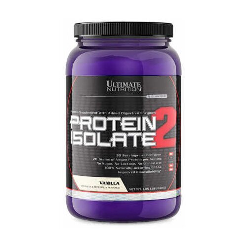 Ultimate Nutrition Protein Isolate, Vanila, 908g Cene
