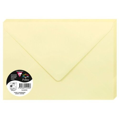 Clairefontaine kuverte Pollen 162x229mm 120gr canary 1/20 Cijene