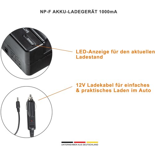  WALIMEX Punjač za NP-F baterije 1000 mA Slike