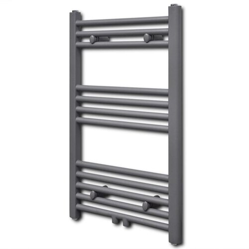 vidaXL Kopalniški radiator z ravnimi cevmi 500x764 mm siv Cene