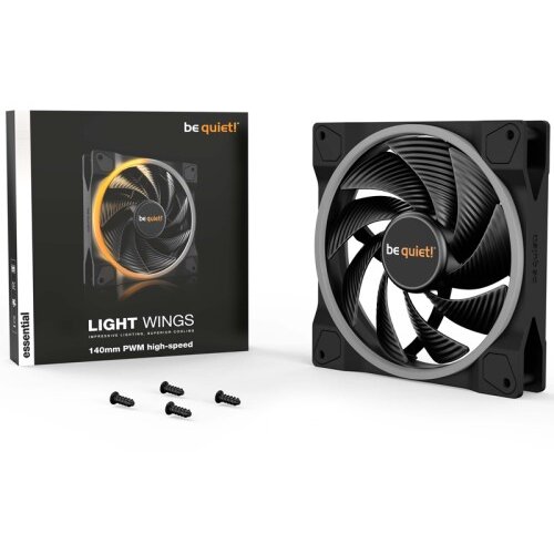 BE QUIET LIGHT WINGS (BL075) 140 mm 4-pin ARGB PWM ventilator Cene