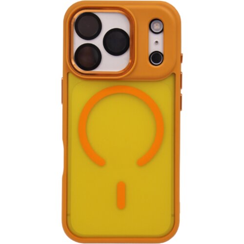 Chameleon Gumiran magnetni ovitek (TPU Magnetic Blur) za Apple iPhone 17 Pro, oranžen Slike