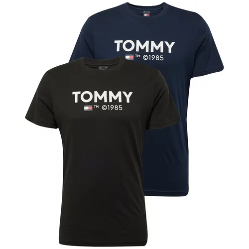 Tommy Jeans Majica mornarsko plava / crvena / crna / prljavo bijela