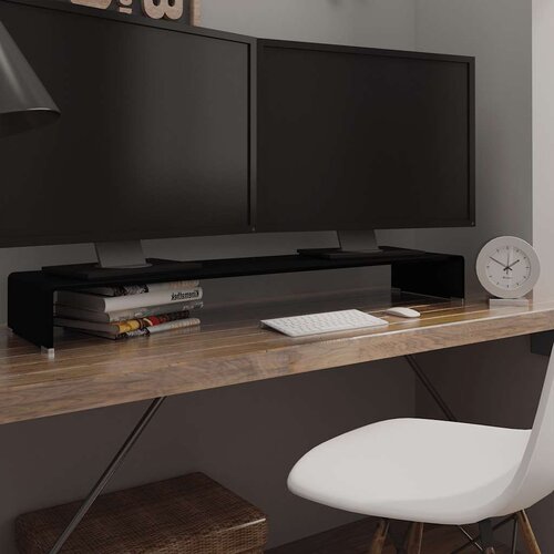  Stalak za TV /Monitor Staklo Crna boja 120x30x13 cm Cijene