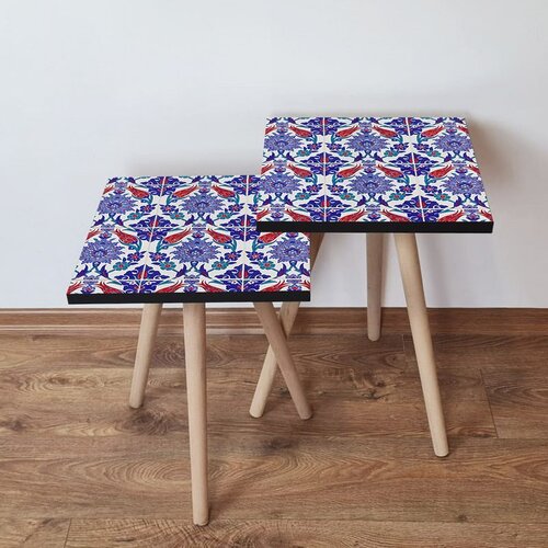 Hanah home 2Shp224 - multicolor multicolor nesting table (2 pieces) Cene