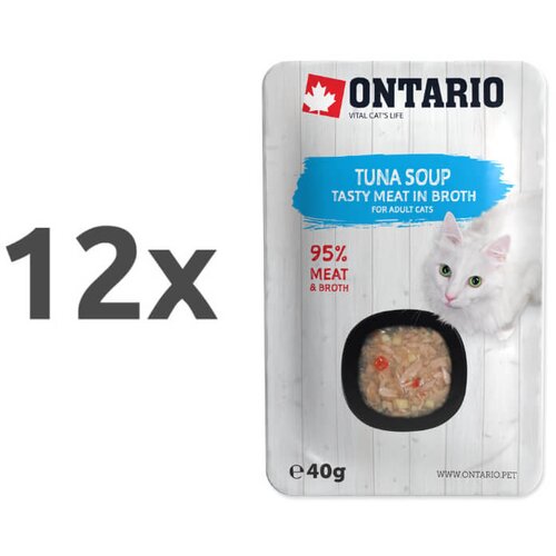 Ontario Cat juha - tuna in zelenjava 12 x 40 g Cene