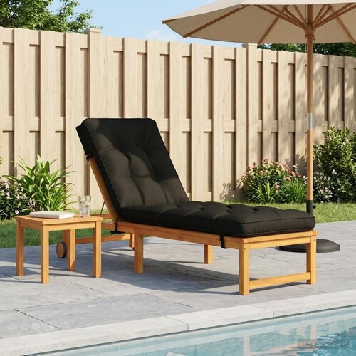  Jastučić za ležaljku VIANEN 100% poliester Crna 200 x 55 x 8 cm Cene