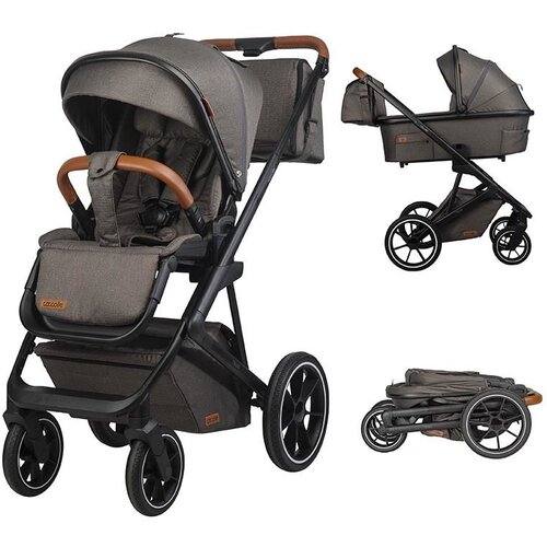 Coccolle Nessia Kolica za Bebe 2u1 Tamno Siva ( 10262 ) Slike