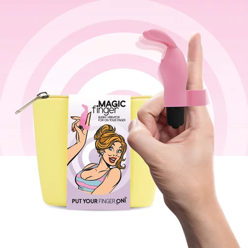 Feelztoys Naprstni vibrator - Magic Finger, roza