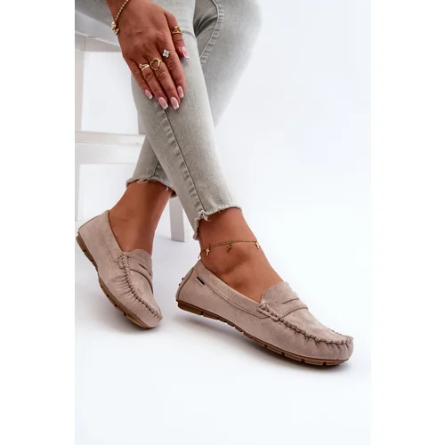 Kesi Women's Eco Suede Moccasins Beige Rerteria