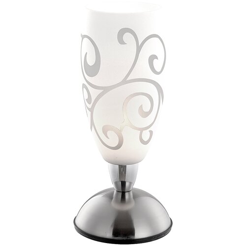 Globo stolna lampa auriga E14 40W ni matt krom staklo 28cm touch dimmer Cene