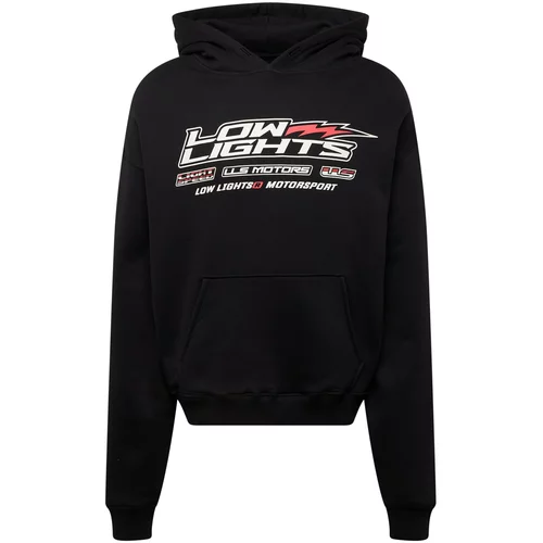 Low Lights Studios Sweater majica 'Motors' svijetlocrvena / crna / bijela