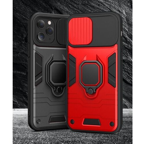 Nillkin Silikonski ovitek Armor Ring z za&amp;scaron;čito kamere za iPhone 13 Pro - črn Slike
