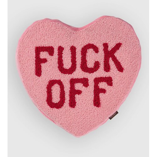 bitten Huggable Fuck Off Heart Pillow pink Cene