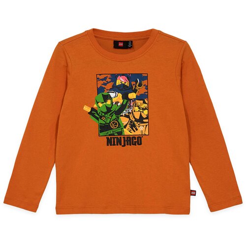 Lego ninjago majica dugih rukava, tamno narandžasta Cene