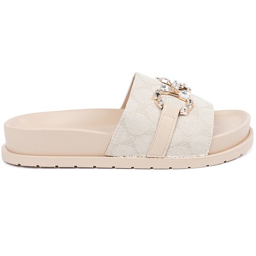 SEASTAR Light beige flip-flops with decoration Cijene