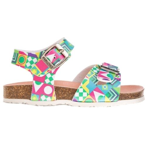 Pablosky Champion Kids Sandals 439704 - Blanco Fantasia Vi&amp;scaron;ebojna Slike