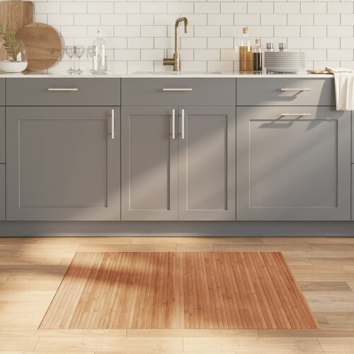 VidaXL Tepih pravokutni prirodni 80 x 100 cm od bambusa Slike