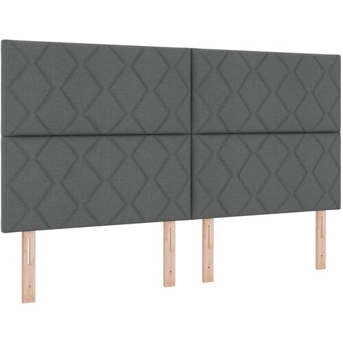 vidaXL vzglavje z dizajnom diamantnih blokov temno sivo 180 cm tkanina, (22080429) Cene