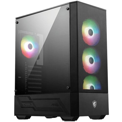 MSI MAG FORGE 112R računalno kući&amp;scaron;te Midi Tower Crno, Prozirno Slike