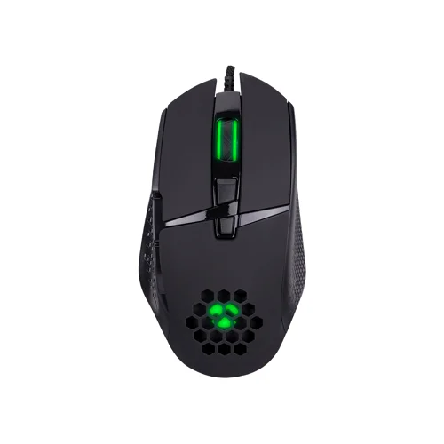  Miš gaming Everest RAGE-X1 Usb Black Led Illuminated 6400dpi 8 Buttons Programable Gaming Mouse with top holes design, Sunplus 1