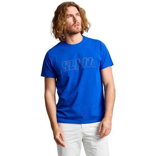 Slam Majice & Polo majice Logo T-Shirt Modra Cene