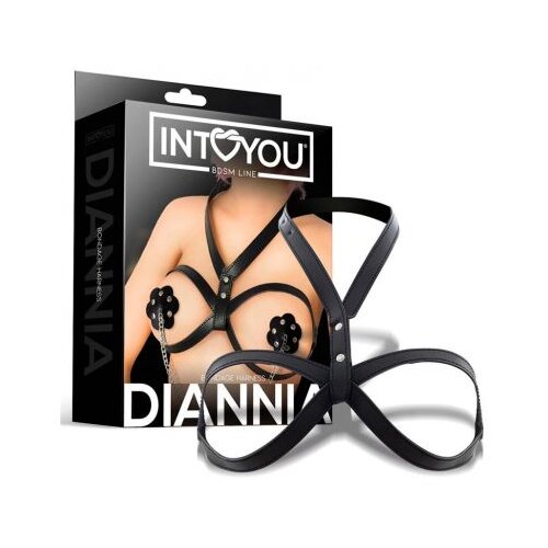 INTOYOU BDSM LINE BDSM Line Diannia Bondage Breast Harness Black Cijene