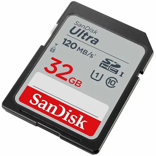 Sandisk Spominska kartica Ultra SDHC UHS-I C10 U1, 120 MB/s, 32 GB