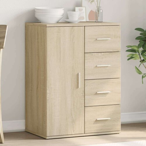 vidaXL Komoda sonoma hrast 59x39x80 cm od konstruiranog drva Cijene