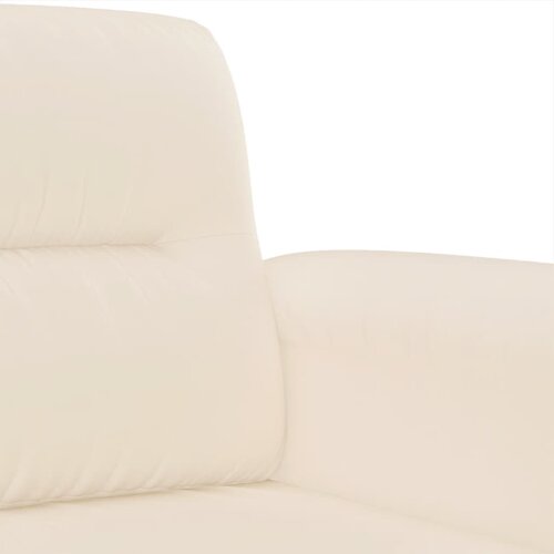  2-dijelni set sofa s jastucima bež od mikrovlakana Slike