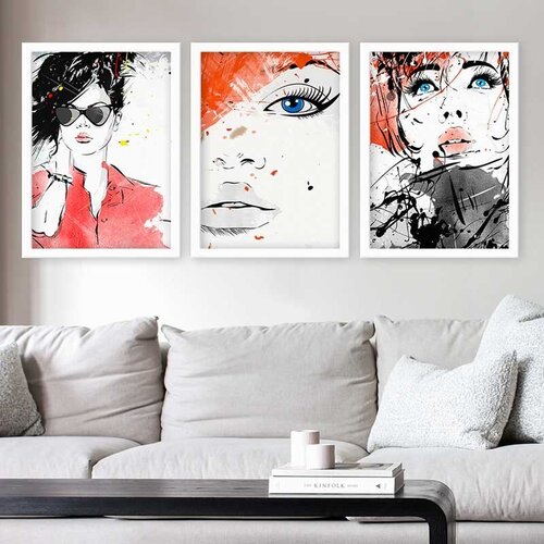 Wallity Set uramljenih slika 3BC_2848730, 3 Dela Cene