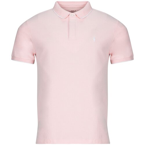 Polo Ralph Lauren Polo majice kratki rokavi POLO AJUSTE SLIM FIT EN COTON STRETCH MESH Rožnata Slike