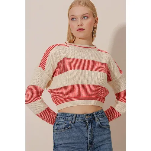 HAKKE Rice Knit Crop SWEATER