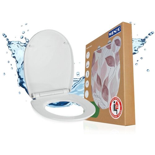 Wenko WC deska s počasnim zapiranjem 36,5 x 45 cm Pula &ndash; Cene