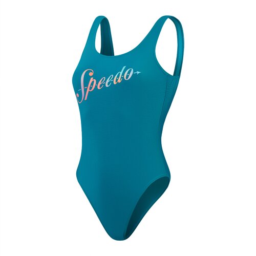 Speedo logo deep ubk 1PC pt af, ženski kupaći, plava 80030761 Slike